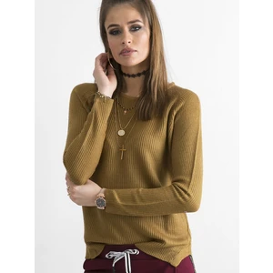 Brown women's knitted sweater