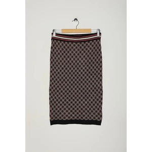 Koton Women's Black Patterned Skirt