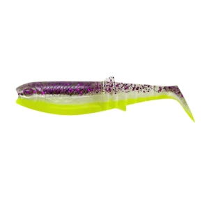 Savage gear gumová nástraha cannibal shad purple glitter bomb - 12,5 cm 20 g