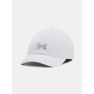 Detská baseballová čiapka Under Armour biela farba, s nášivkou