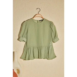 Trendyol Mint Balloon Sleeve Blouse