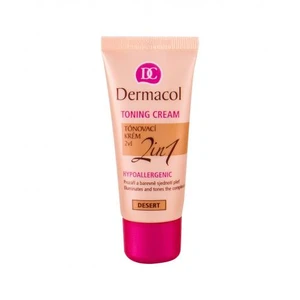 Dermacol Toning Cream 2in1 - Desert KOLORYZUJĄCA EMULSJA NAWILŻAJĄCA do ujednolicenia kolorytu skóry 30 ml