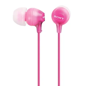 Špuntová sluchátka sluchátka do uší sony mdr-ex15lp, růžová