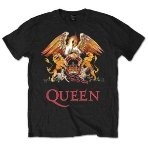 Queen T-Shirt Classic Crest Black-Graphic XL