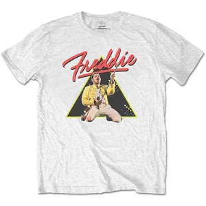 Freddie Mercury Tricou Triangle Alb XL