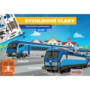 Rychlíkové vlaky -- Jednoduché vystřihovánky [Papírenské zboží]