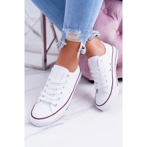 White Women's Classic Sneakers Omerta