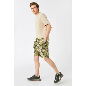 Koton Camouflage Patterned Shorts