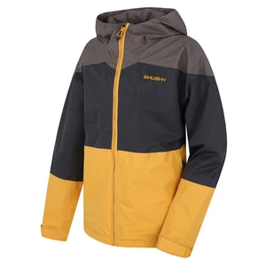 Children's hardshell jacket HUSKY Nicker K dark. gray / light mustard