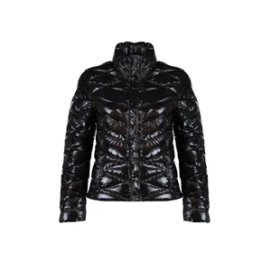 Trendyol Black Oversize Stand Up Collar Shiny Inflatable Coat