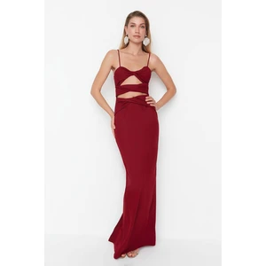 Trendyol Claret Red Detailed Evening & Graduation Dress