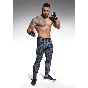 Bas Bleu ALIEN men's functional sports leggings with welt at the waist