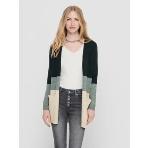 Dark Green Striped Cardigan ONLY Queen - Women