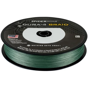 Spiderwire splétaná šňůra dura4 150 m green-průměr 0,20 mm / nosnost 17 kg