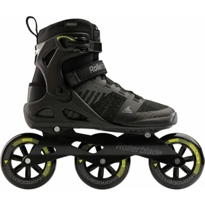 Rollerblade Macroblade 110 3WD Patine în linie Negru/Lămâie verde 45