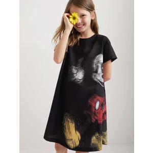 Black Girls Dress Desigual Ok Mickey - Girls