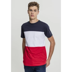 Color Block Tee firered/navy/white