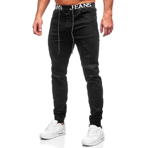 Blugi joggers negri Bolf TF106