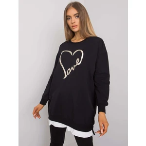 RUE PARIS Black cotton tunic