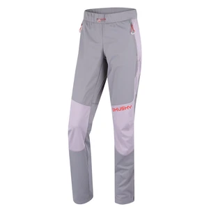 Women's softshell trousers HUSKY Kala L purple/grey