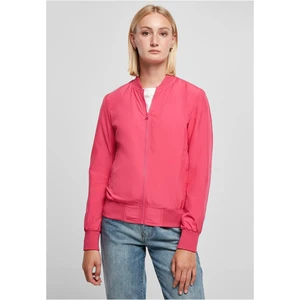 Women's Light Bomber Jacket Hibiscus Pink