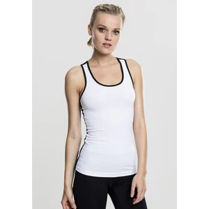 Women's sports top wht/blk