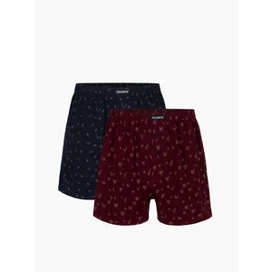 Boxer shorts Atlantic 2MBX-013 A'2 S-3XL navy blue-wine 04