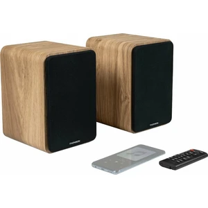 Thomson WS602DUO Brown Enceinte bibliothèque Hi-Fi