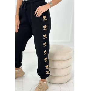 Cotton trousers Amour black