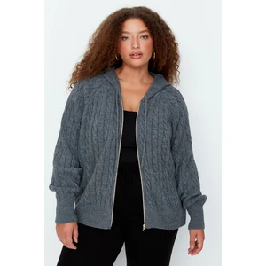 Sweter damski Trendyol TBBAW23AV00051/ANTHRACITE