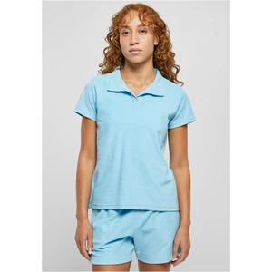 Women's towel Polo shirt balticblue