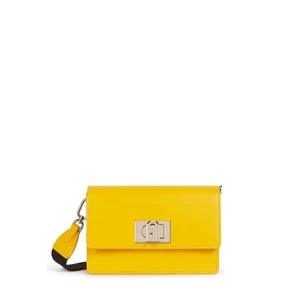 Kabelka - FURLA 1927 SOFT MINI CROSSBODY 20 - VITELLO ROMA+NASTRO LOGATO-PO žltá