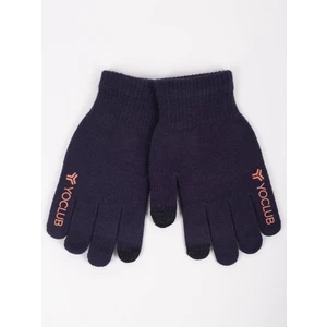 Yoclub Kids's Gloves RED-0245C-AA5E-006 Navy Blue