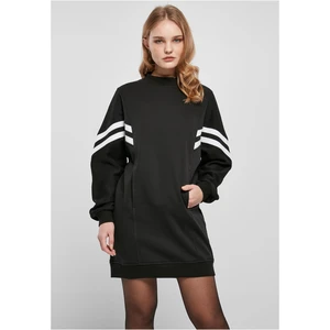 Women's Oversized College Sweat Dress Black