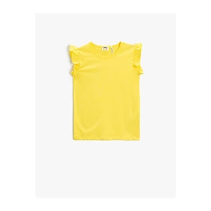 Koton Basic Frilled T-Shirt, Sleeveless