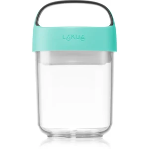 Lékué Jar To Go svačinový box malý barva Turquoise 400 ml