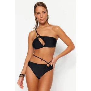 Trendyol Black Accessorized Regular Leg Bikini Bottoms