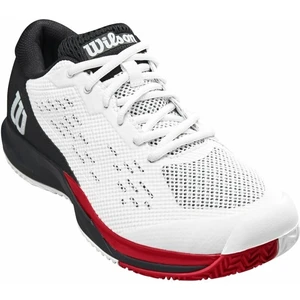 Wilson Rush Pro Ace Mens Tennis Shoe White/Black/Poppy Red 43 1/3 Pantofi de tenis pentru bărbați