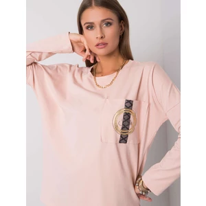 Dusty pink cotton blouse