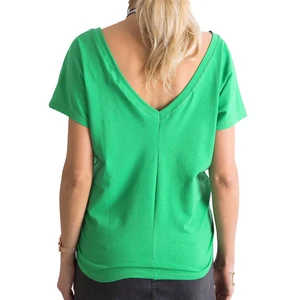 Green back neck T-shirt