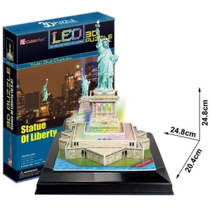 CubicFun 3D puzzle Socha Slobody svietiaci