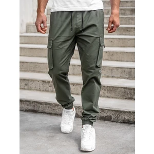 Pantaloni cargo joggers kaki bărbați Bolf 701