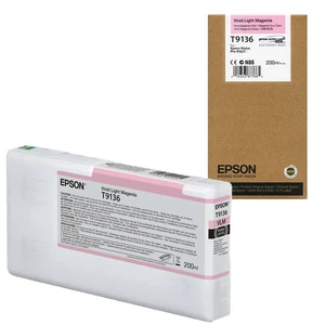 Epson T9136 světle purpurová (vivid light magenta) originální cartridge