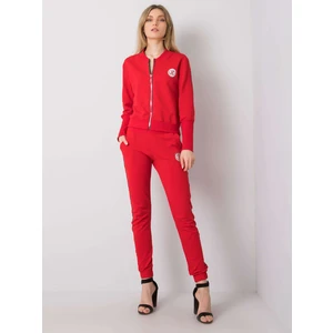 Women's red cotton set