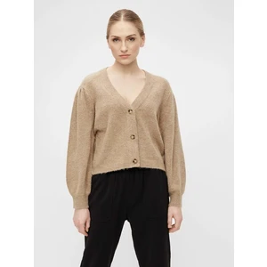 Beige cardigan . OBJECT Jeve - Women