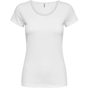 ONLY Dámske tričko ONLLIVE LOVE LIFE Tight Fit 15205059 White L