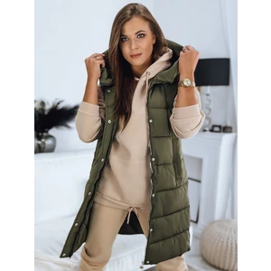 Women's quilted vest NOELIA green Dstreet