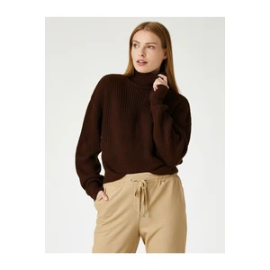 Koton Sweater - Brown - Regular fit