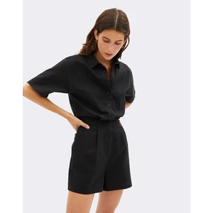 Thinking MU Black Agata Jumpsuit BLACK XS