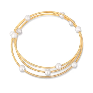 JwL Luxury Pearls Bronzový náramok s pravými perlami JL0756